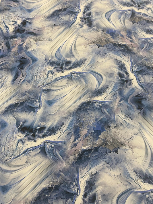 Abstract Marble Effect Fabric