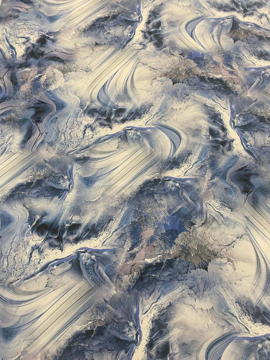 Abstract Marble Effect Fabric