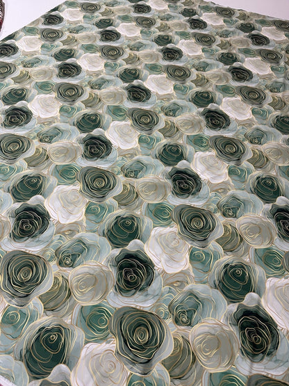 Abstract Rose Fabric