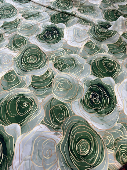 Abstract Rose Fabric