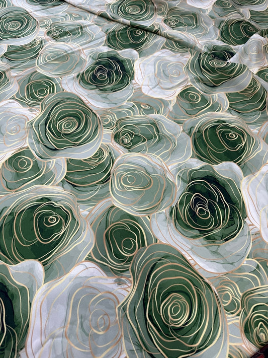 Abstract Rose Fabric