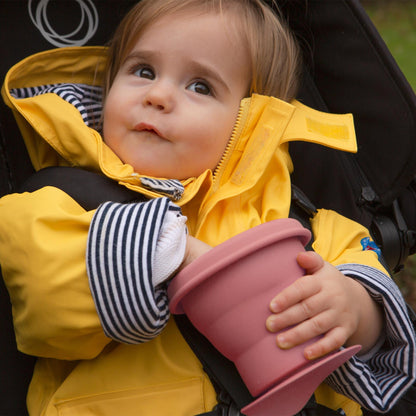 330ml Silicone Baby Suction Snack Pot