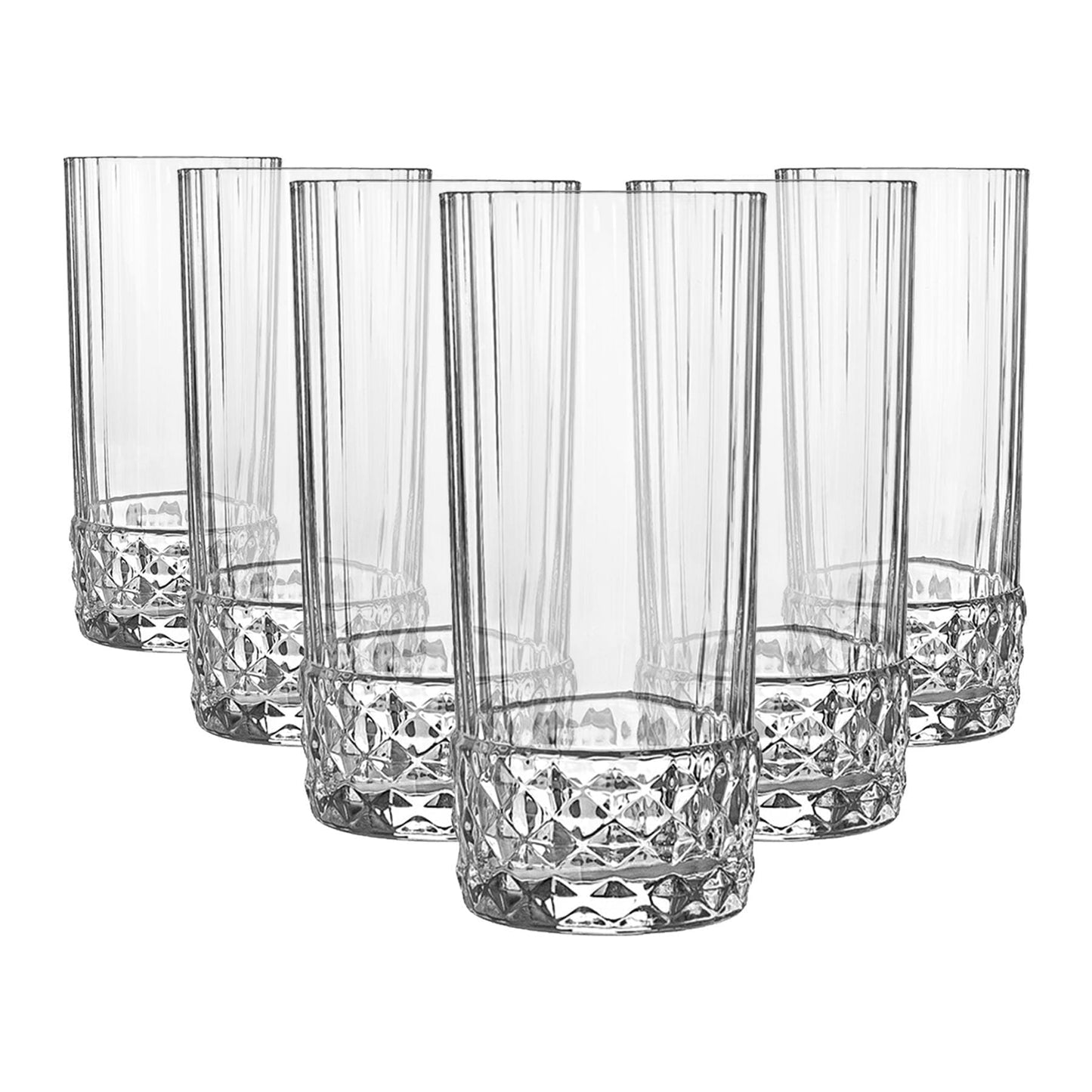 400ml America '20s Highball Glasses - Pack of Six