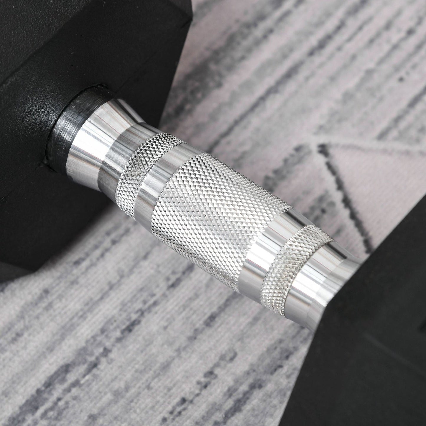 Homcom 20KG Single Rubber Hex Dumbbell Portable Hand Weights Dumbbell Home Gym