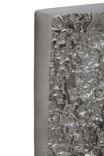 Akola Textured Silver Frame Rectangular Wall Mirror