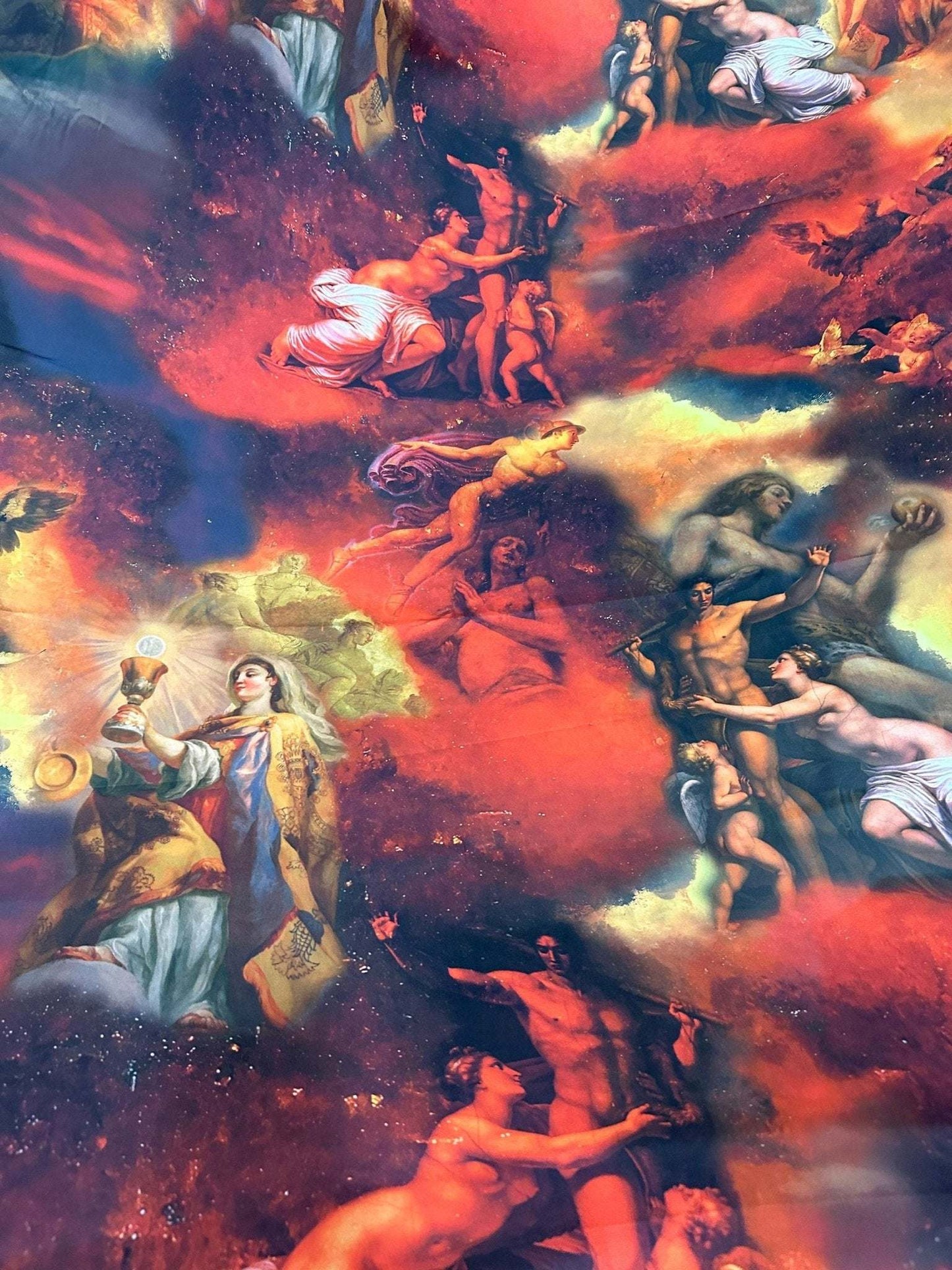 Antique Angel Fabric – Available in Satin, Crepe, Spandex & Chiffon | By Metre