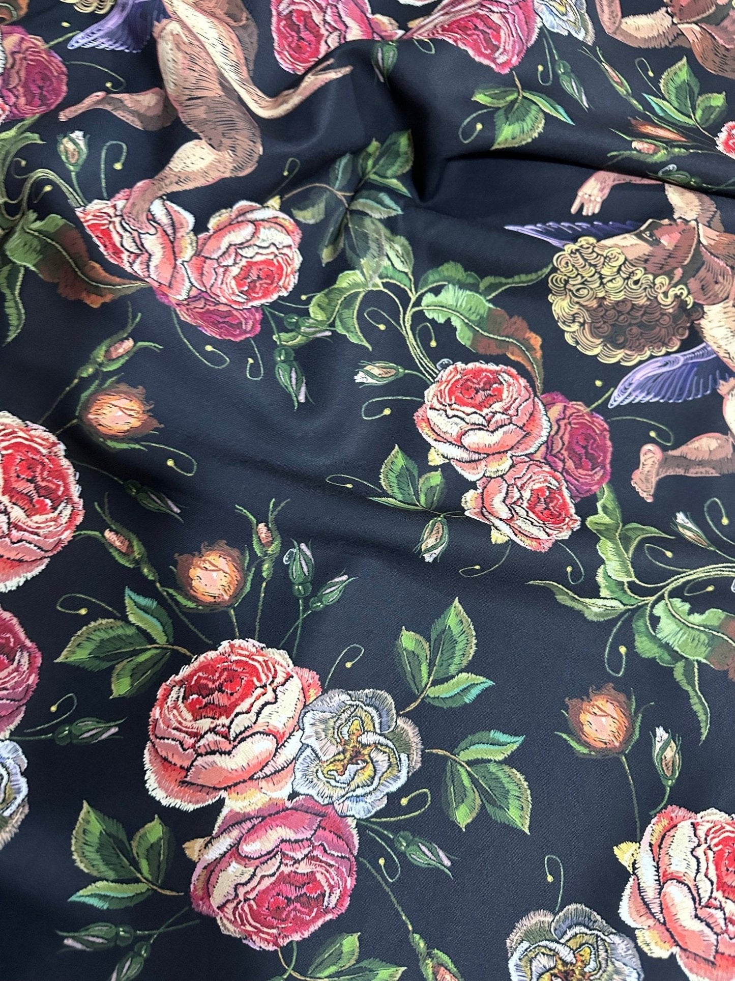 Angel Floral Print Fabric