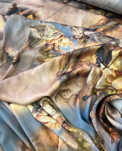 Angel Print Fabric – Custom Printed Fabric, Choose Material by Metre