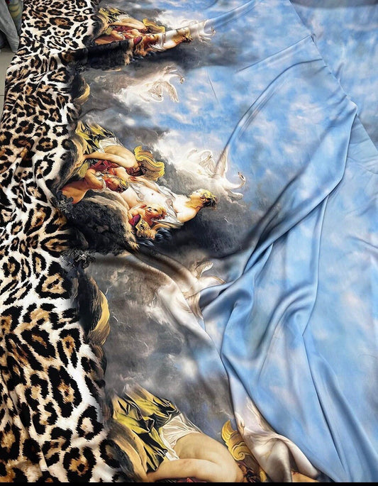 Angel Leopard Print Fabric