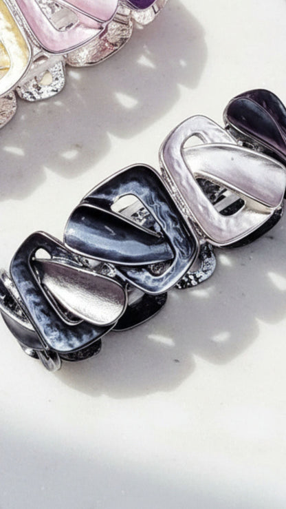 Abstract Wavey Stretchy Bracelet