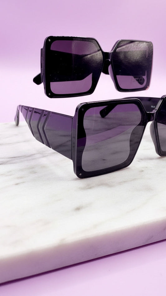 Chevron Acrylic Frame Sunglasses Box of 20