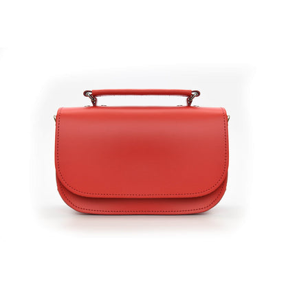 Aura Handmade Leather Bag - Pillar Box Red