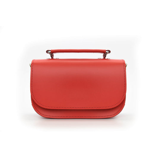 Aura Handmade Leather Bag - Pillar Box Red