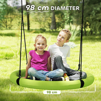 AIYAPLAY Nest Swing Seat, 100 cm Saucer Tree Swing Set for Kids