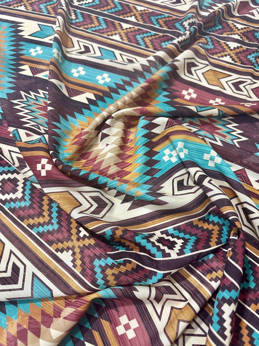 Aztec Retro Southwest Fabric