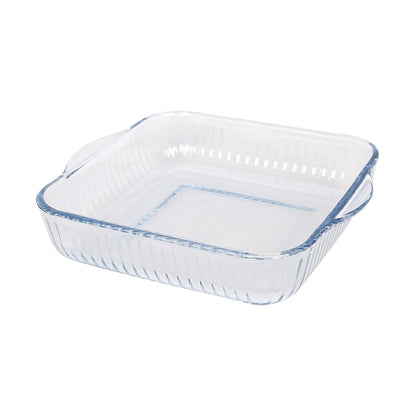 Optical Square Glass Oven Dish - 24cm x 21cm