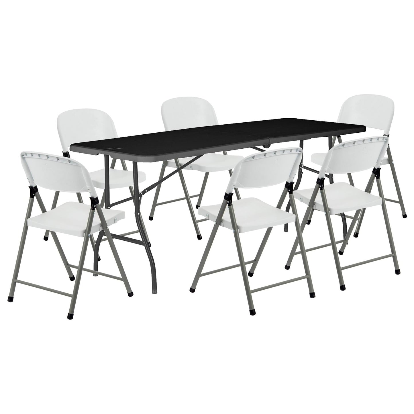 6 feet / Folding Table & Chair Set - 180cm