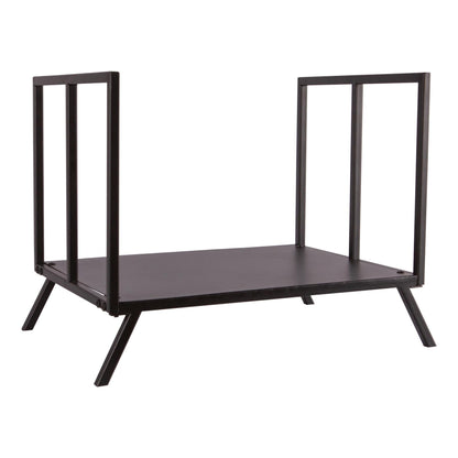 Black Fireside Log Storage Rack