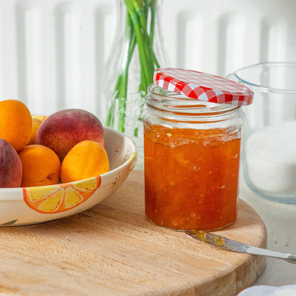 380ml Glass Jam Jars with Lids - Pack of 6