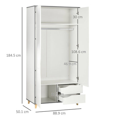 Wardrobe with 2 Doors