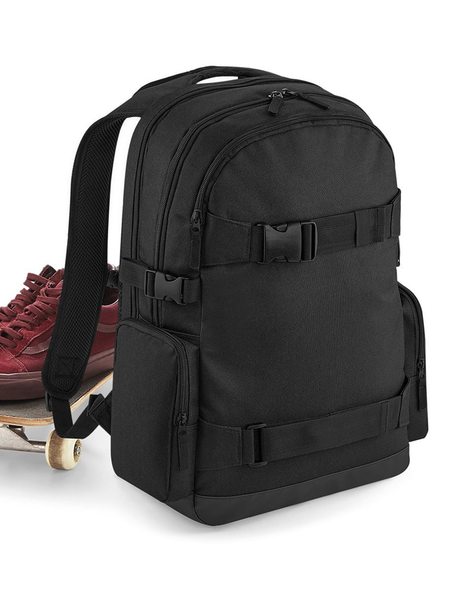 Venom Skateboards PRO Backpack with Skate Carrier - Black