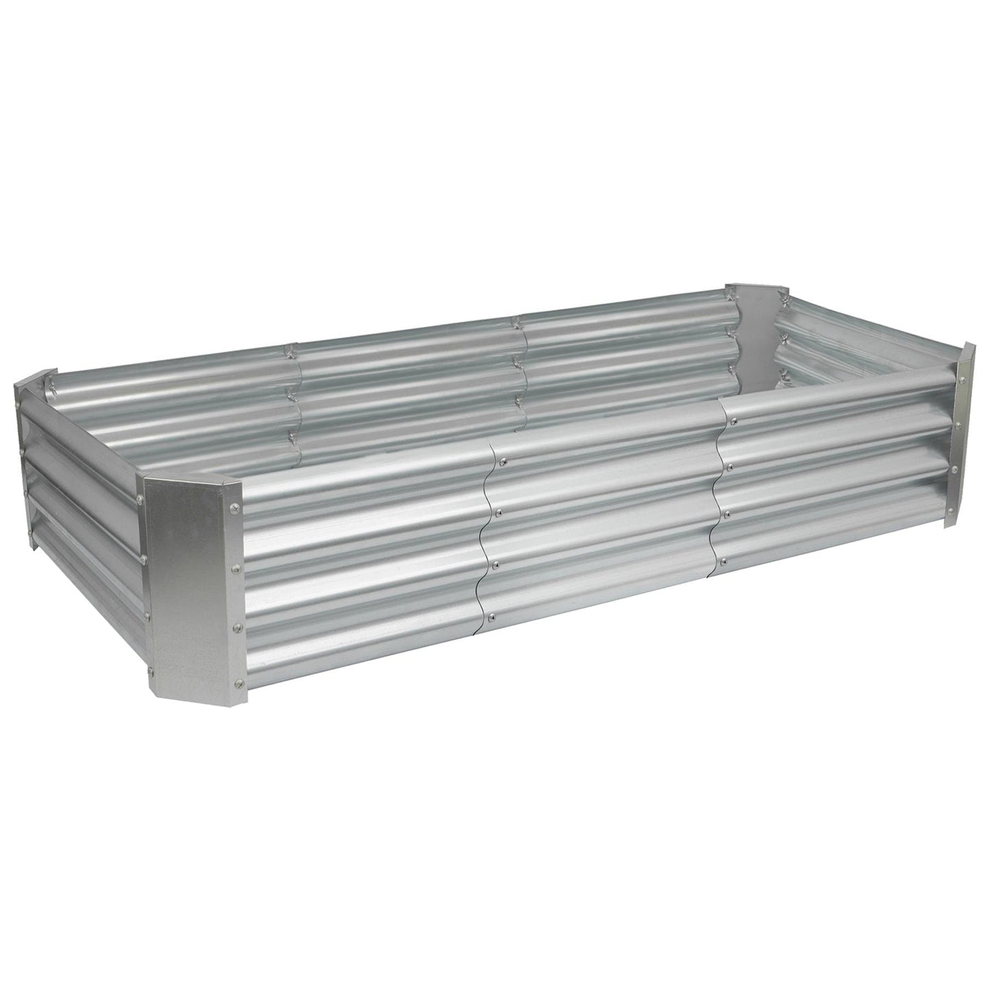 180cm x 90cm Rectangle Galvanised Steel Raised Garden Bed