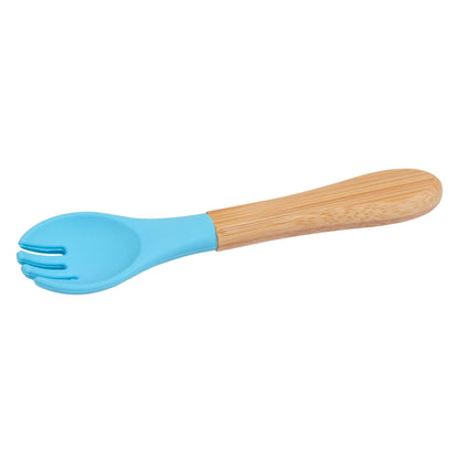 Bamboo Baby Weaning Fork with Silicone Tip