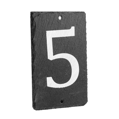 Number 5 Slate House Sign