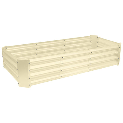 180cm x 90cm Rectangle Galvanised Steel Raised Garden Bed