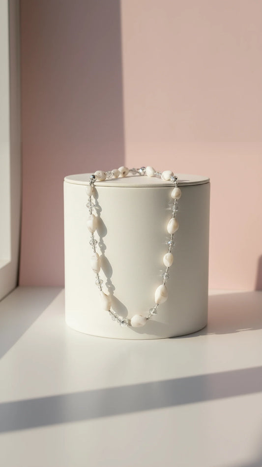 Resin Boho Long Beaded Necklace