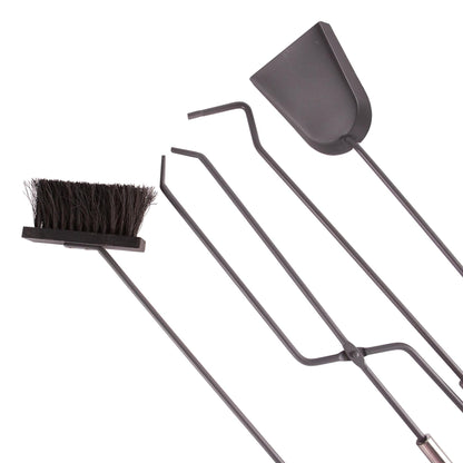 5pc Silver 'Petworth' Fireside Companion Set