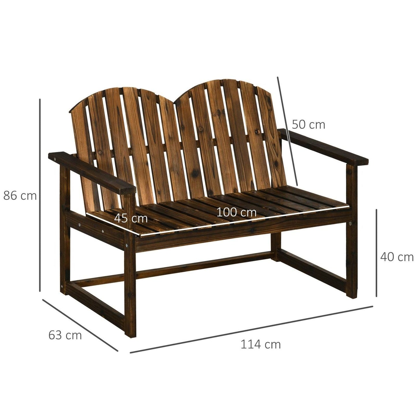 Outdoor Wooden Garden Bench