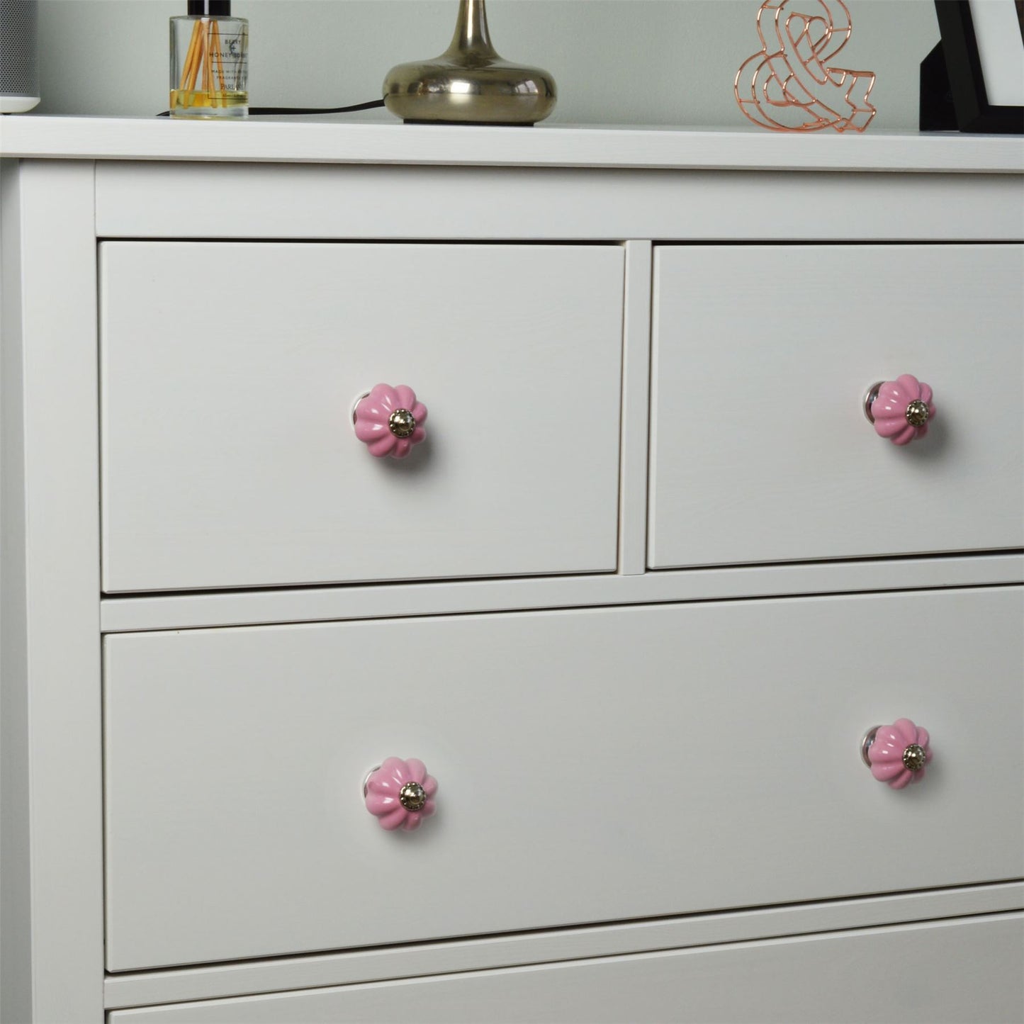 Floral Ceramic Cabinet Knob