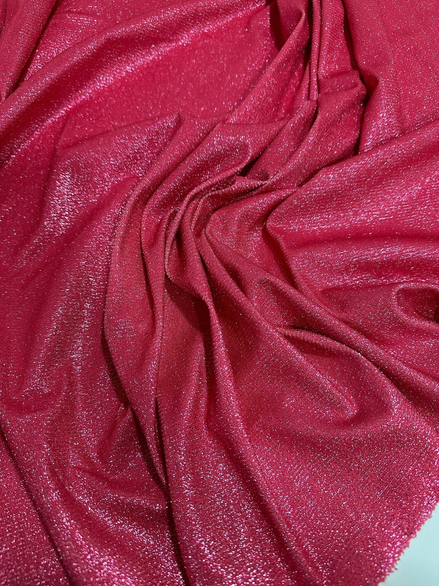 Fuchsia Glitter Lurex Fabric