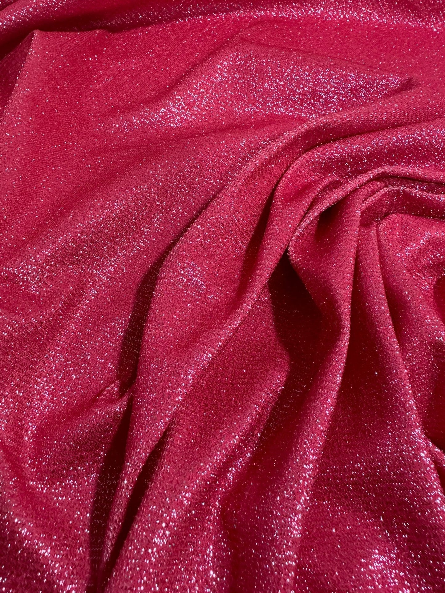 Fuchsia Glitter Lurex Fabric