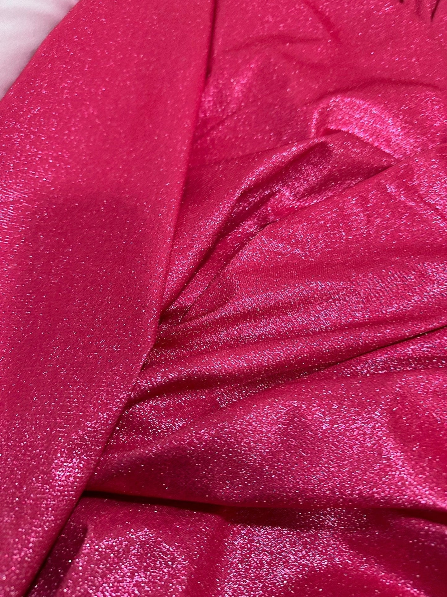 Fuchsia Glitter Lurex Fabric