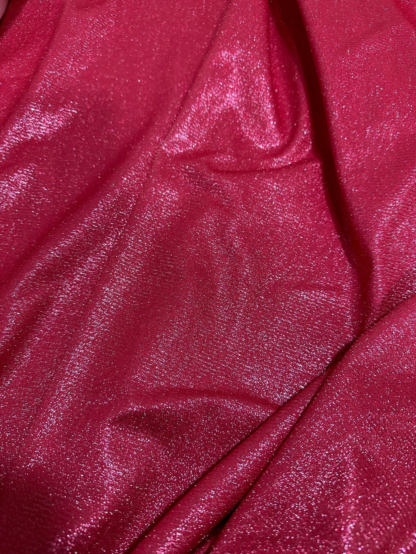 Fuchsia Glitter Lurex Fabric