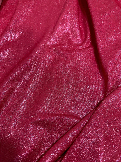 Fuchsia Glitter Lurex Fabric
