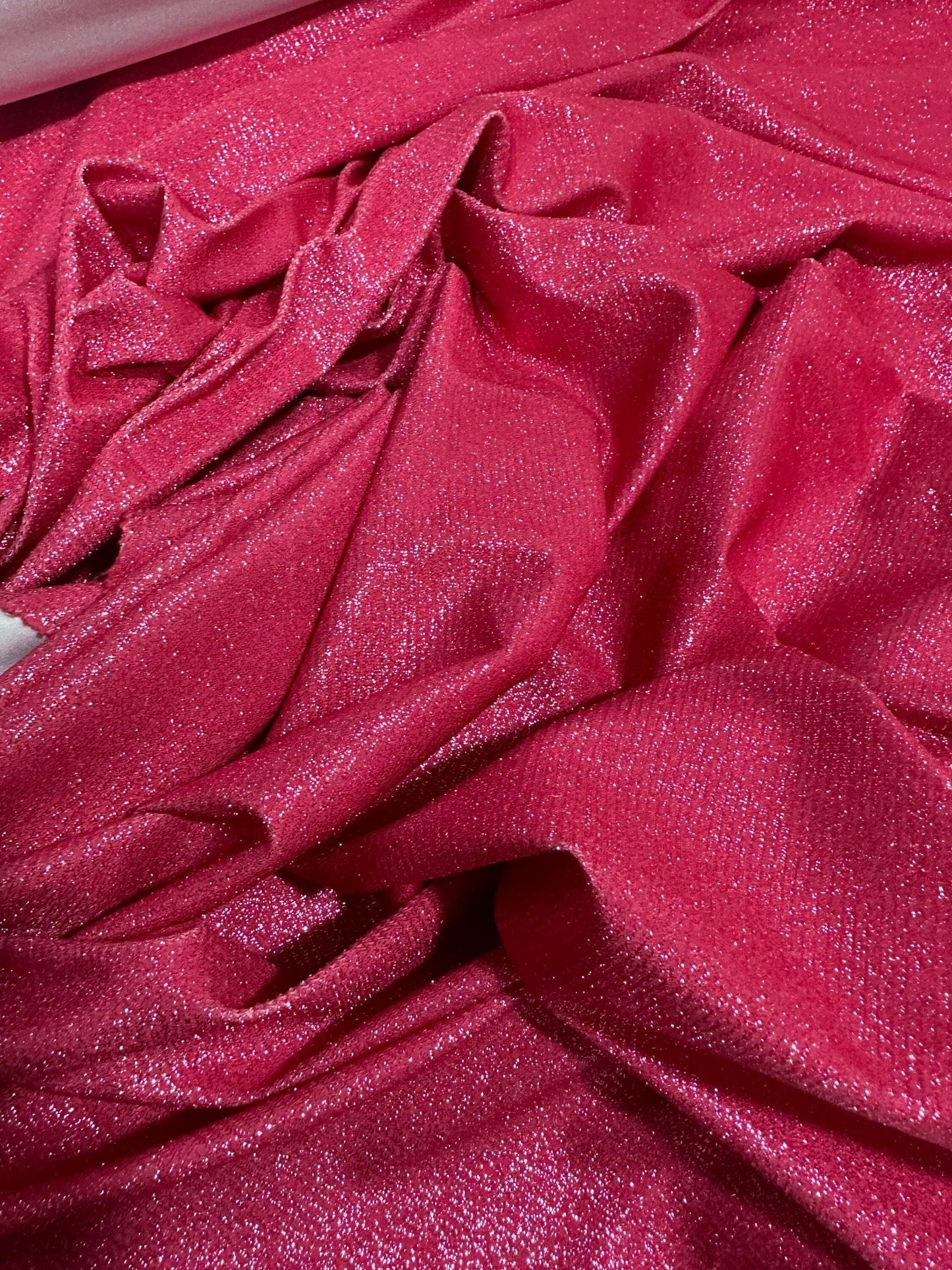 Fuchsia Glitter Lurex Fabric