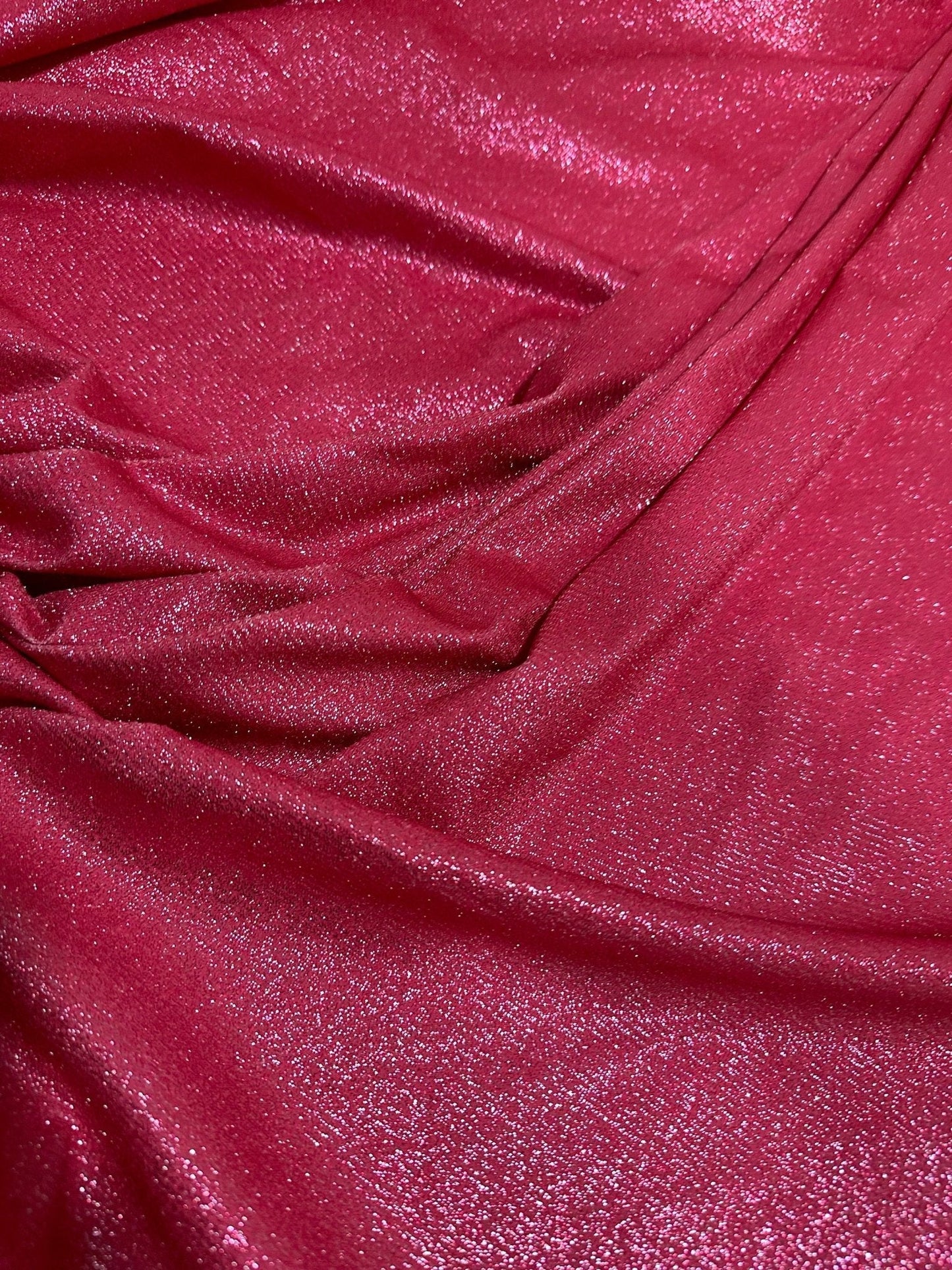 Fuchsia Glitter Lurex Fabric
