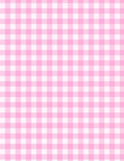 Barbie Plaid Fabric – Fabric by Metre, Options: Satin, Crepe, Spandex, Chiffon