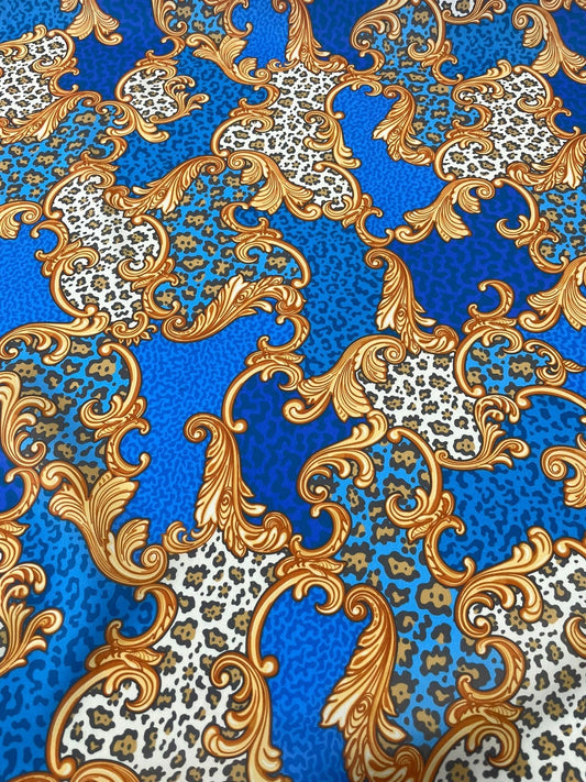 Baroque Leopard Print Fabric