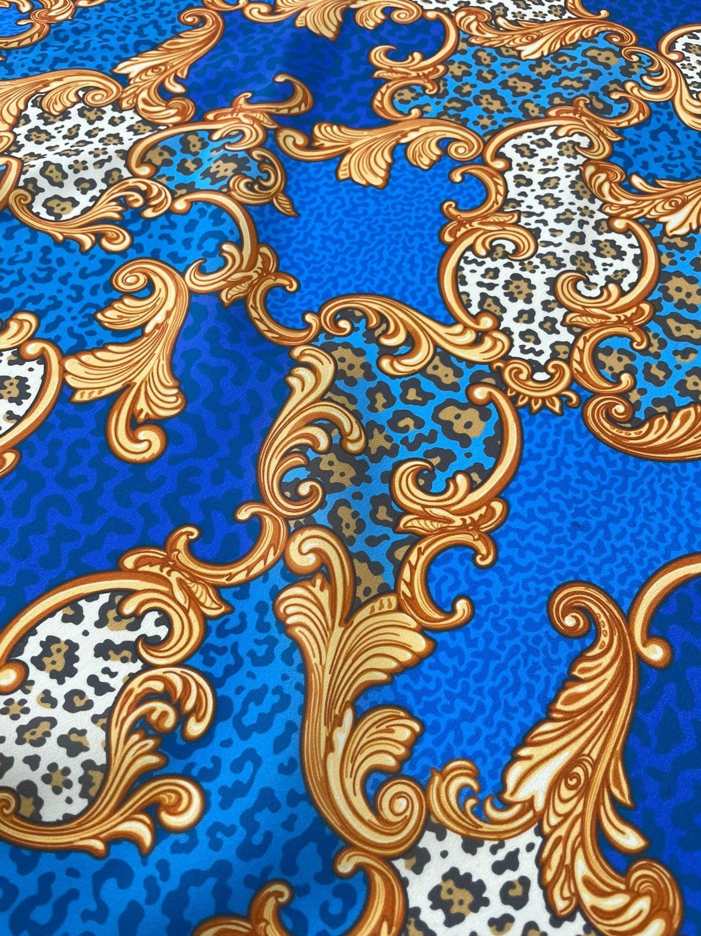 Baroque Leopard Print Fabric