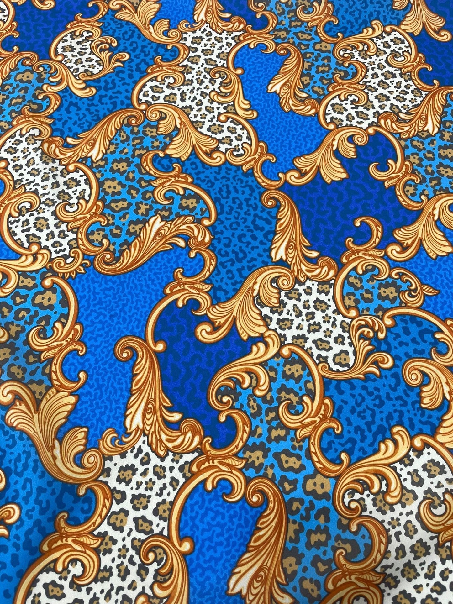 Baroque Leopard Print Fabric