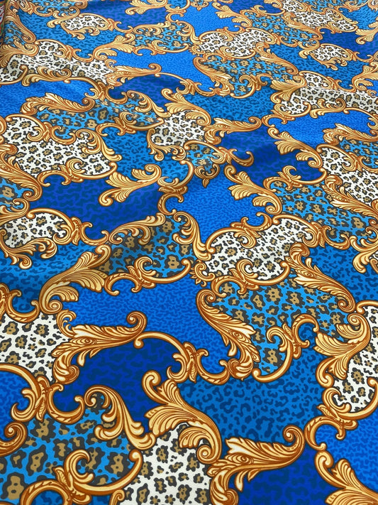 Baroque Leopard Print Fabric