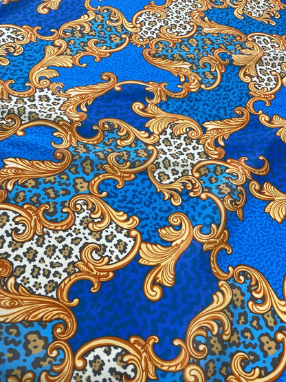 Baroque Leopard Print Fabric