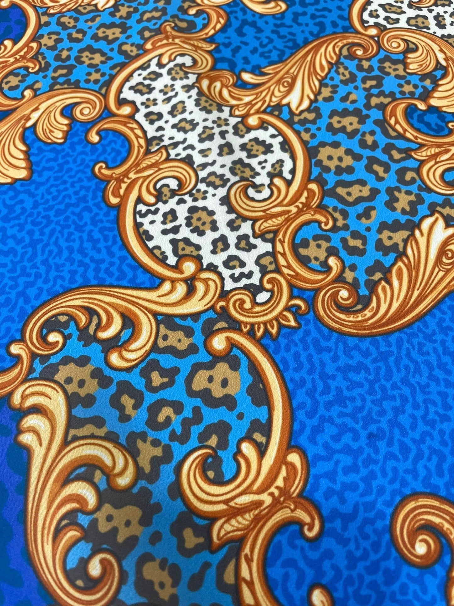 Baroque Leopard Print Fabric