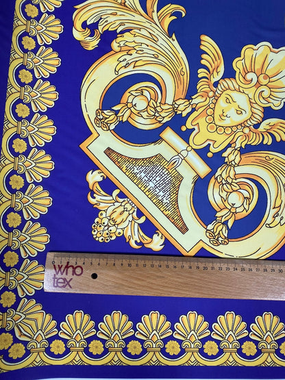 Baroque Gold Crepe Fabric by the Metre – Luxury & Elegant