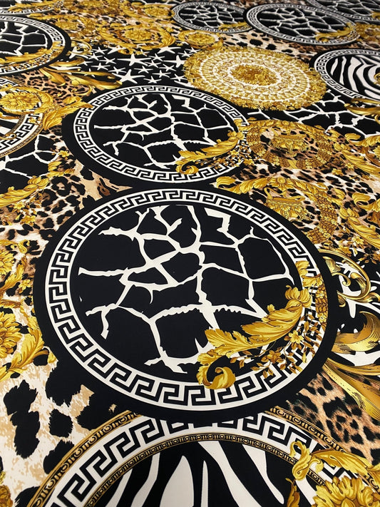 Baroque Greek Key Fabric