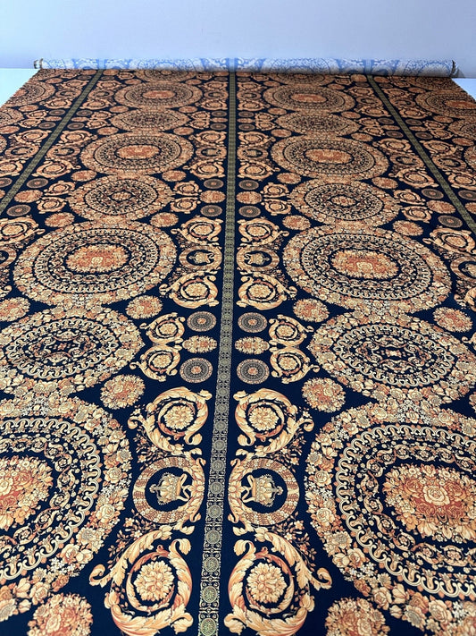 Baroque Black Gold Fabric